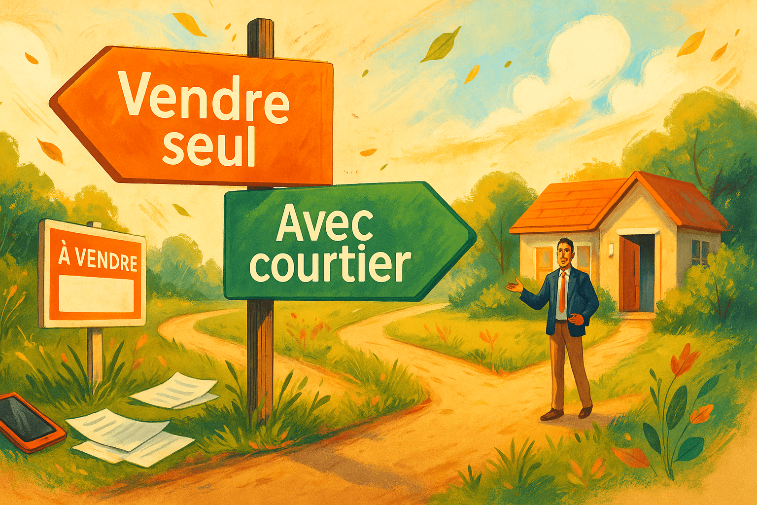 Vendre soi-même ou avec un courtier?